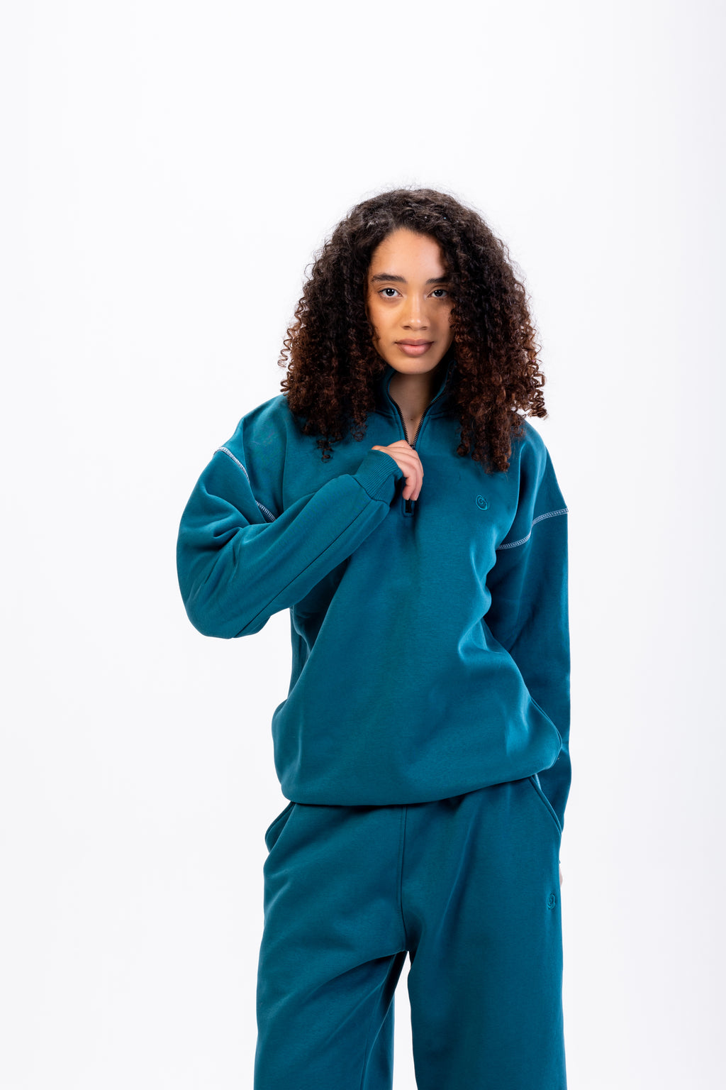 The “Metra Sweatshirt” - Petrol -UNISEX