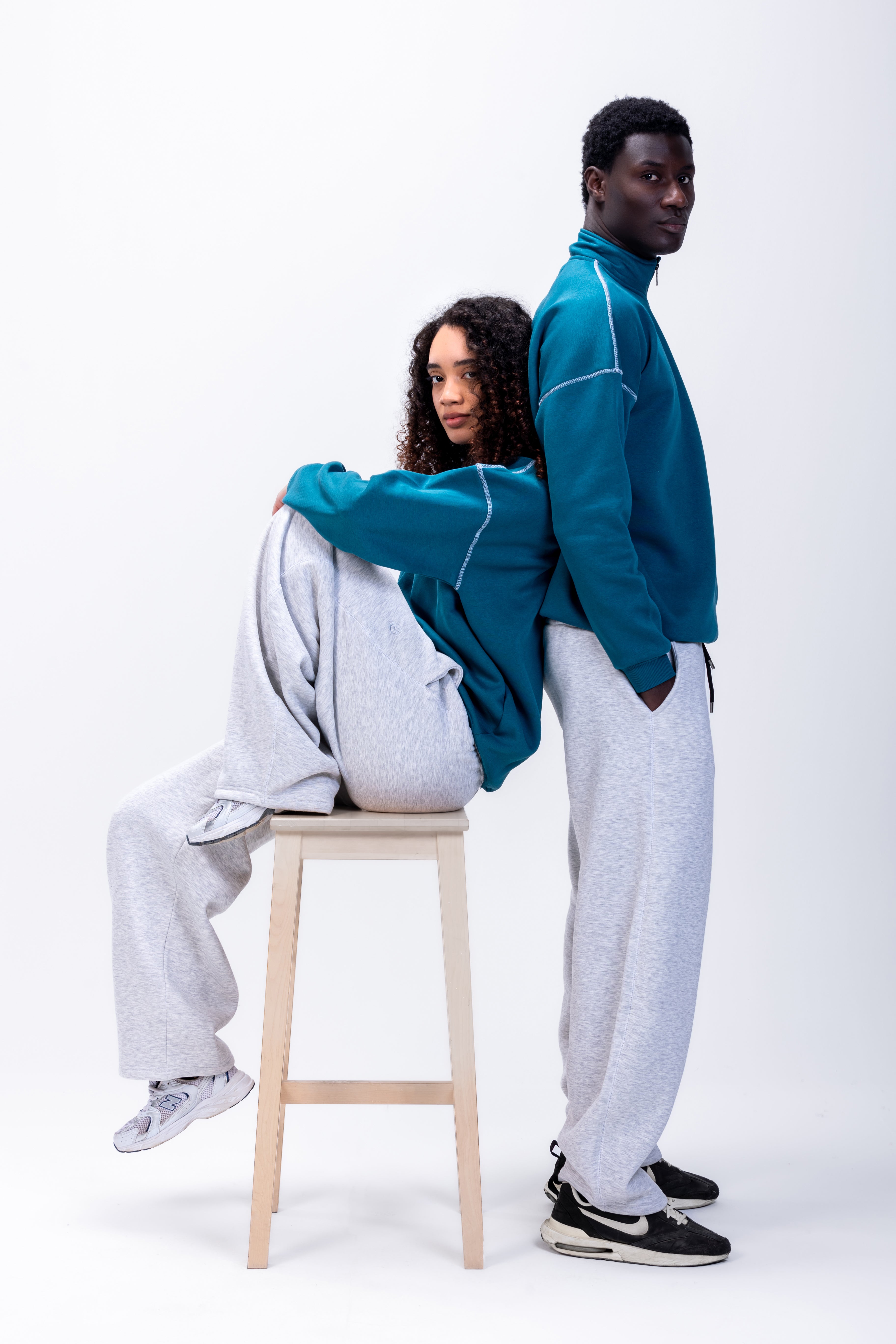 The “Metra Sweatpant” -Glasier -UNISEX
