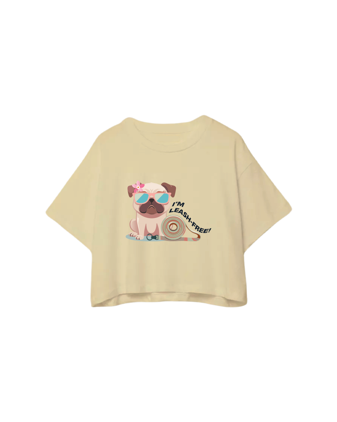 Leash Free Cropped Oversized (Large Print)