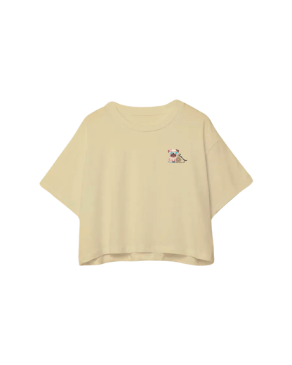 Leash Free Cropped Oversized (Small Print)